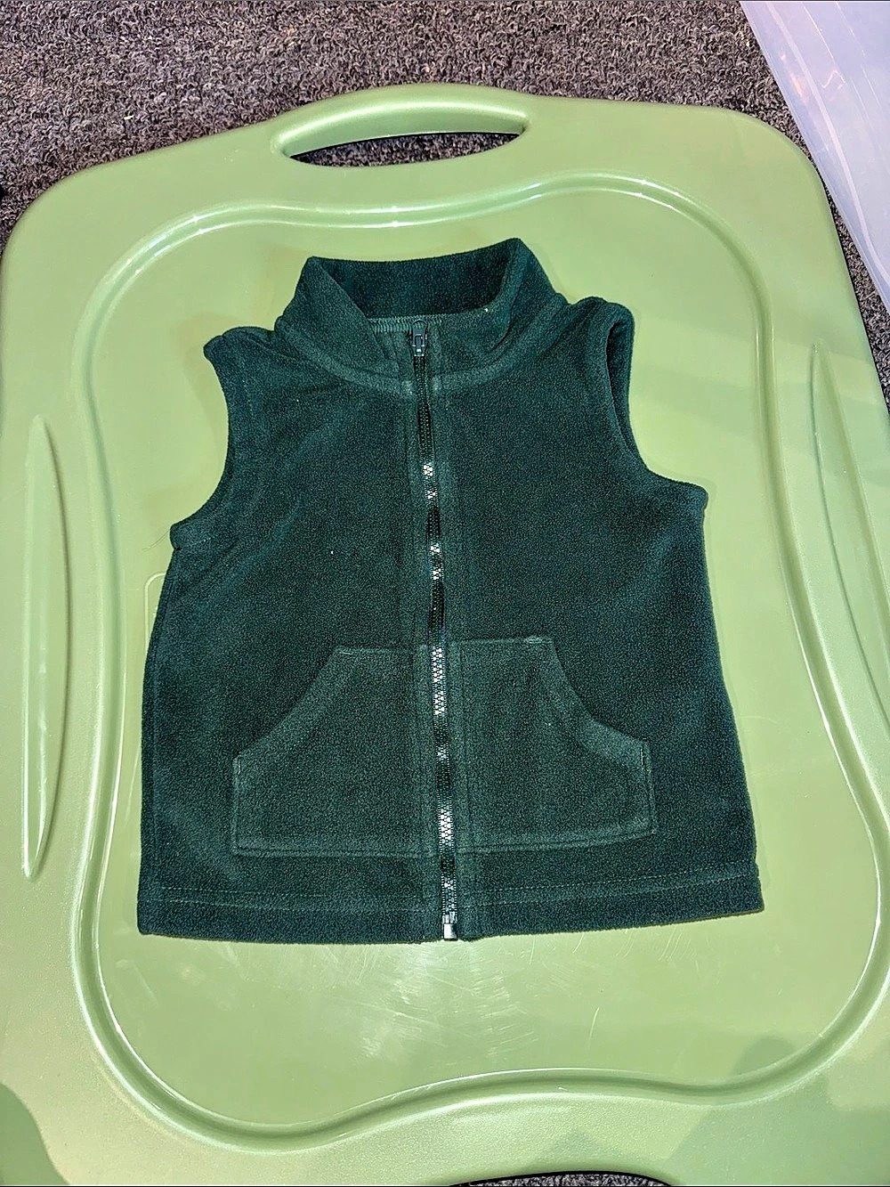 Carter's Baby Green Fleece Vest Size 18M